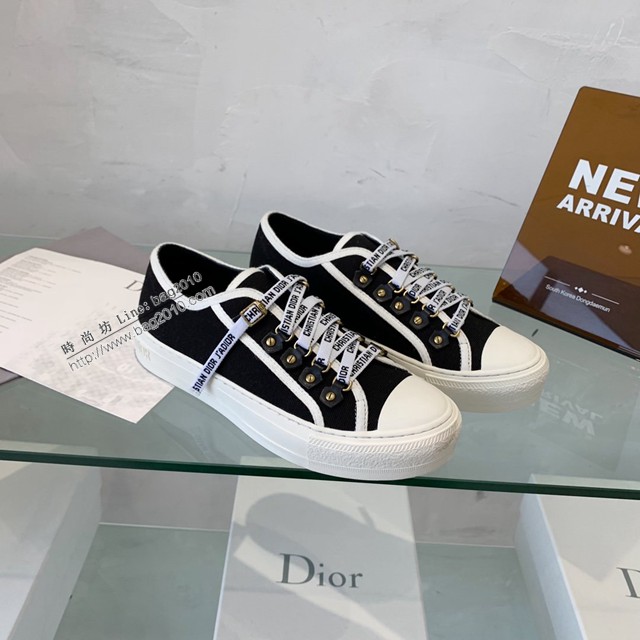 Dior迪奧頂級版本帆布鞋低幫鞋板鞋女鞋 dx3171